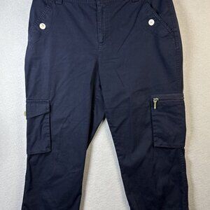 Lauren Ralph Lauren Navy Blue Cargo Capris